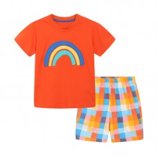Комплект для мальчика футболка и шорты хлопок 0.2кг Aosta Betty, zak119-2226