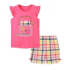 Комплект для девочки футболка и шорты хлопок 0.2кг Aosta Betty, zak119-2081