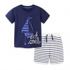 Комплект для мальчика футболка и шорты хлопок 0.2кг Aosta Betty, zak119-2047