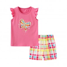 Комплект для девочки футболка и шорты хлопок 0.2кг Aosta Betty, zak119-2218