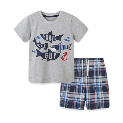 Комплект для мальчика футболка и шорты хлопок 0.2кг Aosta Betty, zak119-2095