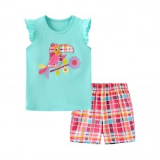 Комплект для девочки футболка и шорты хлопок 0.2кг Aosta Betty, zak119-2217