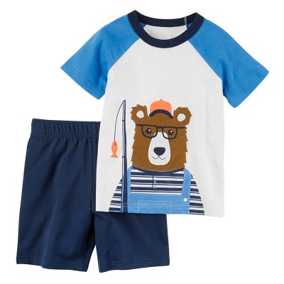 Комплект для мальчика футболка и шорты хлопок 0.2кг Aosta Betty, zak119-2019