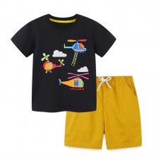 Комплект для мальчика футболка и шорты хлопок 0.2кг Aosta Betty, zak119-2105