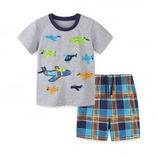 Комплект для мальчика футболка и шорты хлопок 0.2кг Aosta Betty, zak119-2093