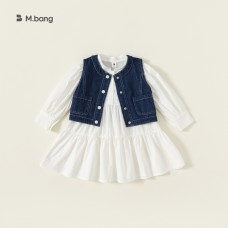Комплект для девочки платье и жилет хлопок 0.5кг M.bang, zak122-QT23003