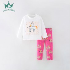 Комплект для девочки штаны и лонгслив хлопок 0.3кг Forest kingdom, zak123-2115005