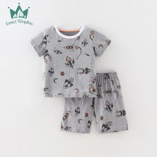 Комплект для мальчика шорты и футболка хлопок 0.3кг Forest kingdom, zak123-210222