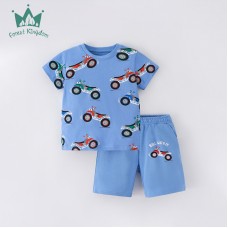 Комплект для мальчика шорты и футболка хлопок 0.3кг Forest kingdom, zak123-211740