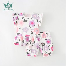 Комплект для девочки шорты и футболка хлопок 0.3кг Forest kingdom, zak123-211705
