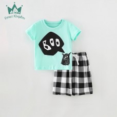 Комплект для мальчика шорты и футболка хлопок 0.3кг Forest kingdom, zak123-210214