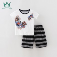 Комплект для мальчика шорты и футболка хлопок 0.3кг Forest kingdom, zak123-210253