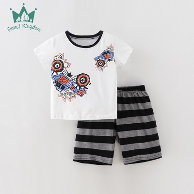 Комплект для мальчика шорты и футболка хлопок 0.3кг Forest kingdom, zak123-210253