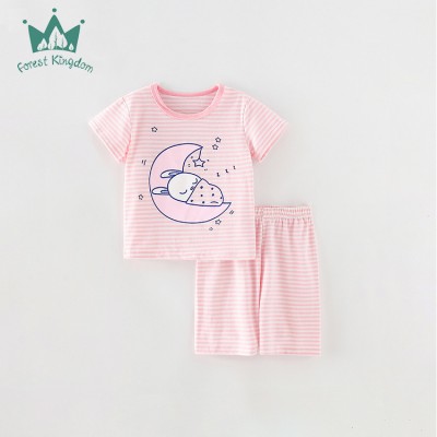 Комплект для девочки шорты и футболка хлопок 0.3кг Forest kingdom, zak123-210259