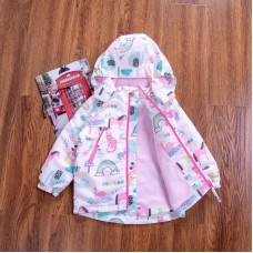 Куртка детская для девочки c капюшоном и подклад шелк TopNav, z135-201904-01