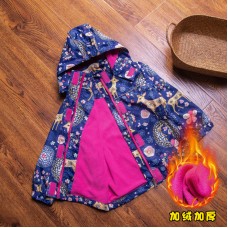 Куртка детская для девочки c капюшоном подклад флис приталенная TopNav, z135-2019011-01