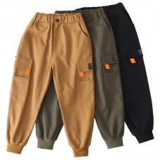 Штаны для мальчика пояс и низ штанины на резинке хлопок, вес 0.3 кг Jiurong, z164-K19083-01