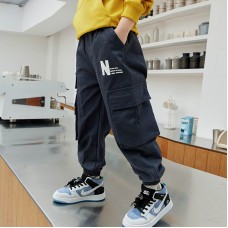 Штаны для мальчика пояс и низ штанины на резинке хлопок вес 0.3кг Jiurong, z164-K21052-02