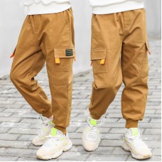 Штаны для мальчика пояс и низ штанины на резинке хлопок, вес 0.3 кг Jiurong, z164-K19083-03