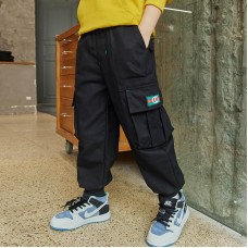 Штаны для мальчика пояс и низ штанины на резинке хлопок вес 0.3кг Jiurong, z164-K21050-01