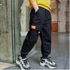 Штаны для мальчика пояс и низ штанины на резинке хлопок вес 0.3кг Jiurong, z164-K21049-01