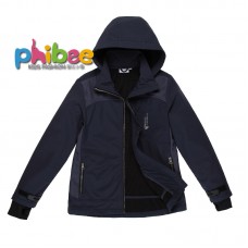 Куртка детская с капюшоном на флисе SoftShell 0.9кг Phibee, z173-2039-01