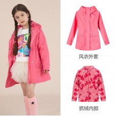 Куртка детская для девочки комплект куртка и кофта флисовая 0.7кг Phibee, z173-3A3208