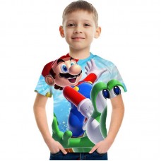 Футболка детская с принтом 3D Super Mario, z175-XCDM-TZ-20