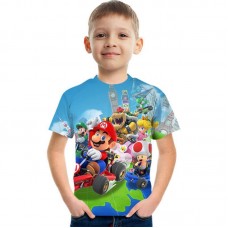Футболка детская с принтом 3D Super Mario, z175-XCDM-TZ-17