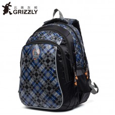 Рюкзак школьный 27х20х41см 1-6 класс 0.7кг Grizzly, z181-V-56-1