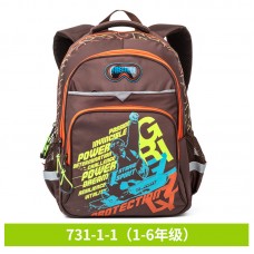 Рюкзак школный 32х16х40см 1-6 класс вес 0.8кг Grizzly, z181-RB-731-1-1