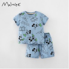 Комплект для мальчика футболка и шорты хлопок 0.3кг Malwee, zak184-8354