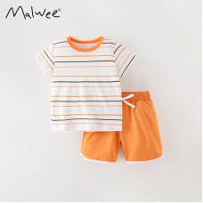 Комплект для мальчика футболка и шорты хлопок 0.3кг Malwee, zak184-8353
