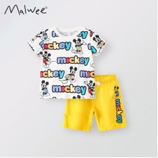 Комплект для мальчика футболка и шорты хлопок 0.3кг Malwee, zak184-8311
