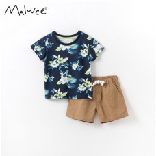 Комплект для мальчика футболка и шорты хлопок 0.3кг Malwee, zak184-5123