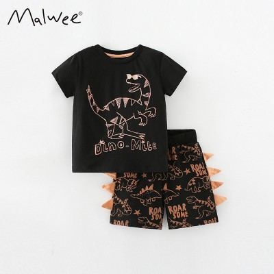 Комплект для мальчика футболка и шорты хлопок 0.3кг Malwee, zak184-8316