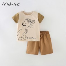 Комплект для мальчика футболка и шорты хлопок 0.3кг Malwee, zak184-8335