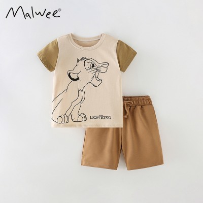 Комплект для мальчика футболка и шорты хлопок 0.3кг Malwee, zak184-8335