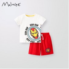 Комплект для мальчика футболка и шорты хлопок 0.3кг Malwee, zak184-8333