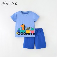 Комплект для мальчика футболка и шорты хлопок 0.3кг Malwee, zak184-9551