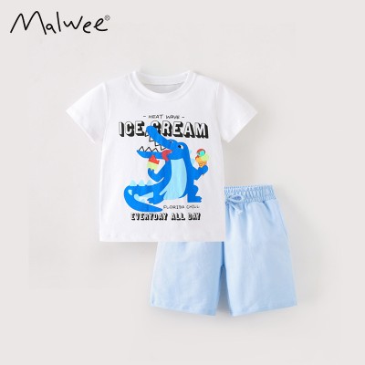 Комплект для мальчика футболка и шорты хлопок 0.3кг Malwee, zak184-9269T