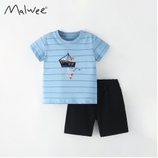 Комплект для мальчика футболка и шорты хлопок 0.3кг Malwee, zak184-9539
