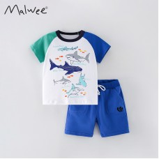 Комплект для мальчика футболка и шорты хлопок 0.3кг Malwee, zak184-52141