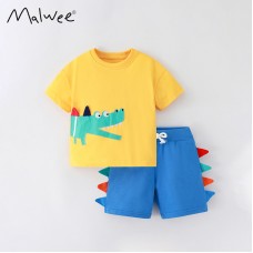 Комплект для мальчика футболка и шорты хлопок 0.3кг Malwee, zak184-9565