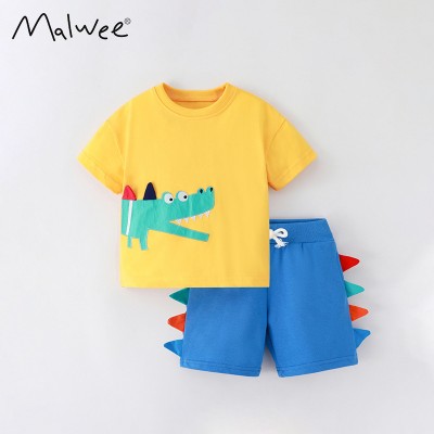 Комплект для мальчика футболка и шорты хлопок 0.3кг Malwee, zak184-9565