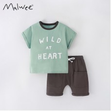 Комплект для мальчика футболка и шорты хлопок 0.3кг Malwee, zak184-9570