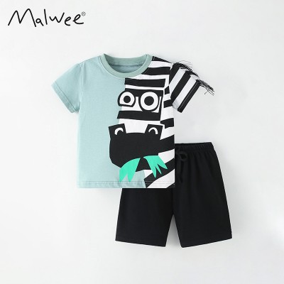 Комплект для мальчика футболка и шорты хлопок 0.3кг Malwee, zak184-9521