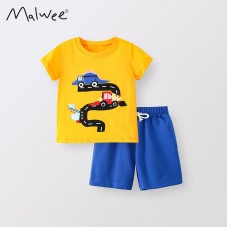 Комплект для мальчика футболка и шорты хлопок 0.3кг Malwee, zak184-8318