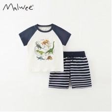 Комплект для мальчика футболка и шорты хлопок 0.3кг Malwee, zak184-7425
