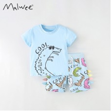 Комплект для мальчика футболка и шорты хлопок 0.3кг Malwee, zak184-9567